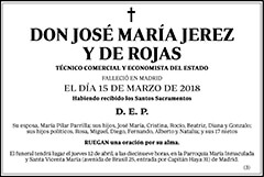 José María Jerez y de Rojas